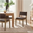 Calder Vegan Leather Dining Side Chair in Espresso