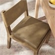 Calder Vegan Leather Dining Side Chair in Toast