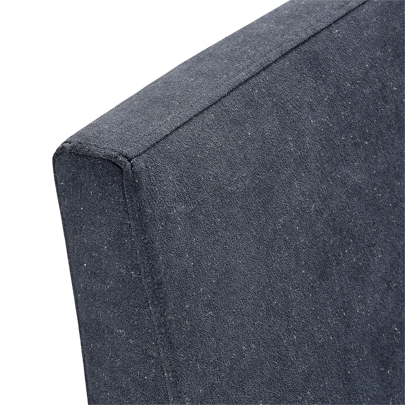 Tessera Upholstered Linen-Blend Slipcovered Dining Chair in Denim