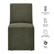 Tessera Upholstered Linen-Blend Slipcovered Dining Chair in Sage