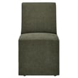 Tessera Upholstered Linen-Blend Slipcovered Dining Chair in Sage