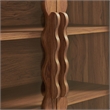 Rory 76 Inch Arched Kitchen Pantry Cabinet in Walnut