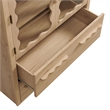 Rory 76 Inch Arched Kitchen Pantry Cabinet in Light Oak