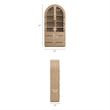 Rory 76 Inch Arched Kitchen Pantry Cabinet in Light Oak