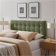 Lily Upholstered Full Size Headboard in Leaf