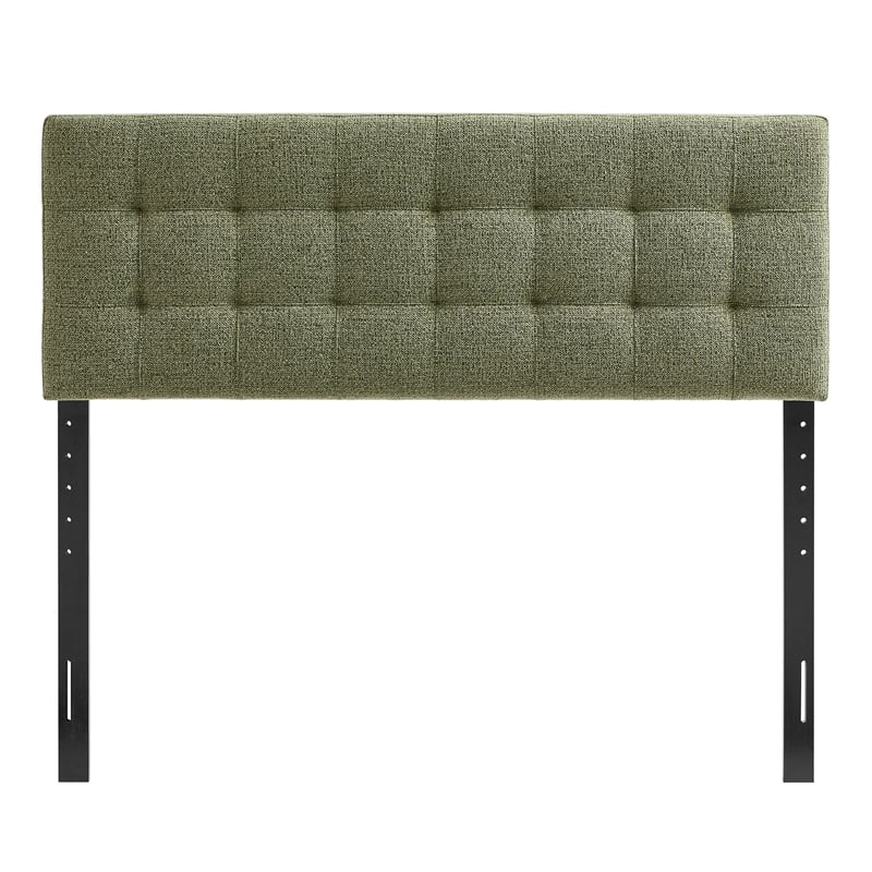 Lily Upholstered Full Size Headboard in Leaf