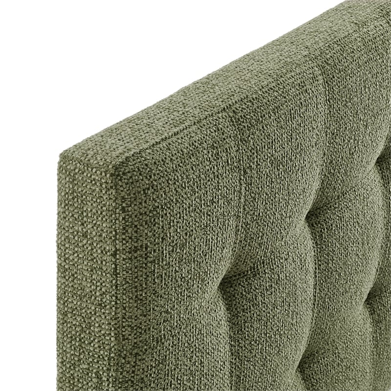 Lily Upholstered Full Size Headboard in Leaf