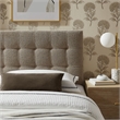 Lily Upholstered Twin Size Headboard in Taupe