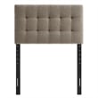 Lily Upholstered Twin Size Headboard in Taupe