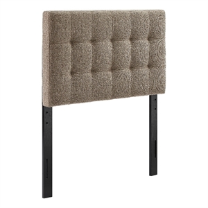 Lily Upholstered Twin Size Headboard in Taupe