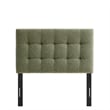 Lily Upholstered Twin Size Headboard in Leaf