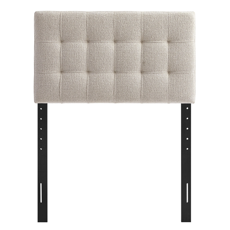 Lily Upholstered Twin Size Headboard in Dove