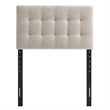 Lily Upholstered Twin Size Headboard in Dove