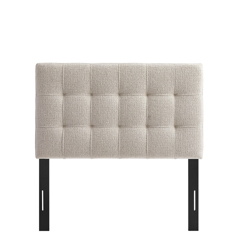 Lily Upholstered Twin Size Headboard in Dove