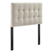 Lily Upholstered Twin Size Headboard in Dove