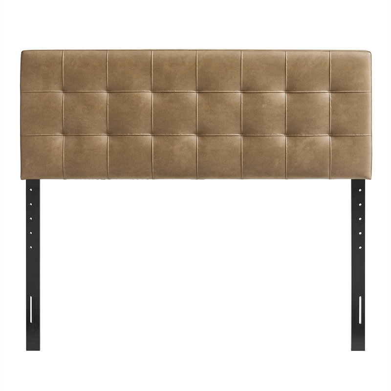 Lily Vegan Leather King Size Headboard in Toast