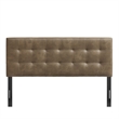 Lily Vegan Leather King Size Headboard in Mushroom