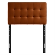 Lily Stain-Resistant Performance Velvet Twin Size Headboard in Rust