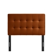 Lily Stain-Resistant Performance Velvet Twin Size Headboard in Rust