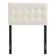 Lily Stain-Resistant Performance Velvet Twin Size Headboard in Alabaster