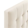 Lily Stain-Resistant Performance Velvet Twin Size Headboard in Alabaster