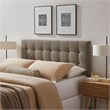 Lily Upholstered King Size Headboard in Taupe