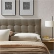 Lily Upholstered King Size Headboard in Taupe