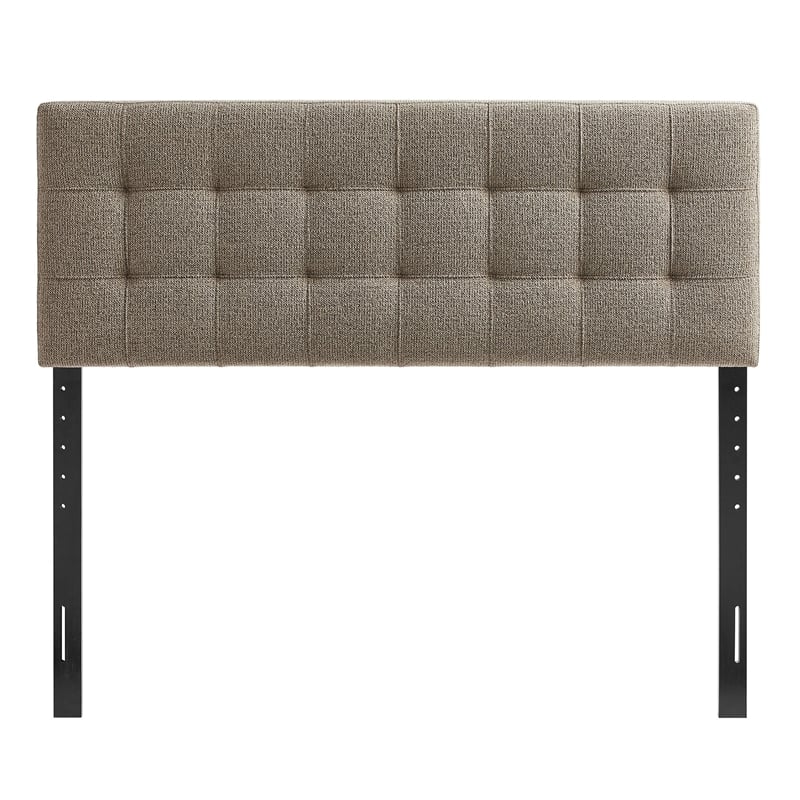 Lily Upholstered King Size Headboard in Taupe