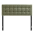 Lily Upholstered King Size Headboard in Leaf