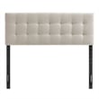 Lily Upholstered King Size Headboard in Dove Gray