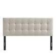 Lily Upholstered King Size Headboard in Dove Gray