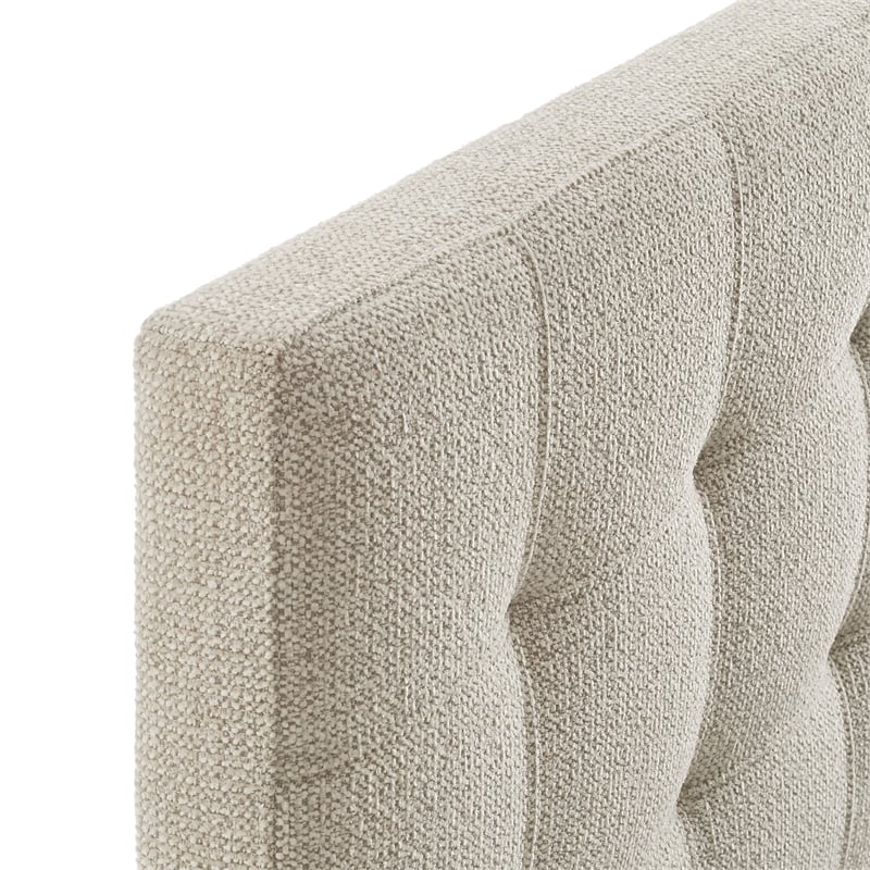 Lily Upholstered King Size Headboard in Dove Gray
