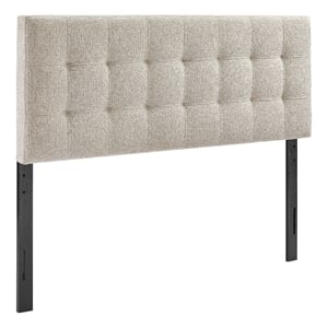 Lily Upholstered King Size Headboard in Dove Gray