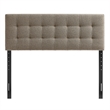 Lily Upholstered Queen Size Headboard in Taupe