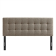 Lily Upholstered Queen Size Headboard in Taupe