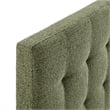 Lily Upholstered Queen Size Headboard in Leaf