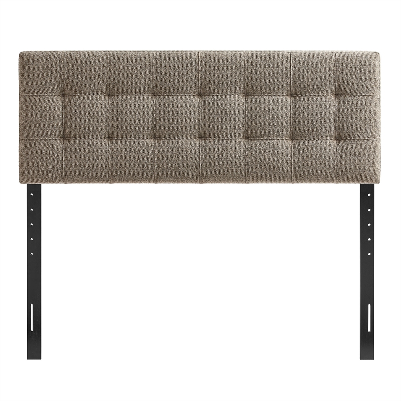 Lily Upholstered Full Size Headboard in Taupe