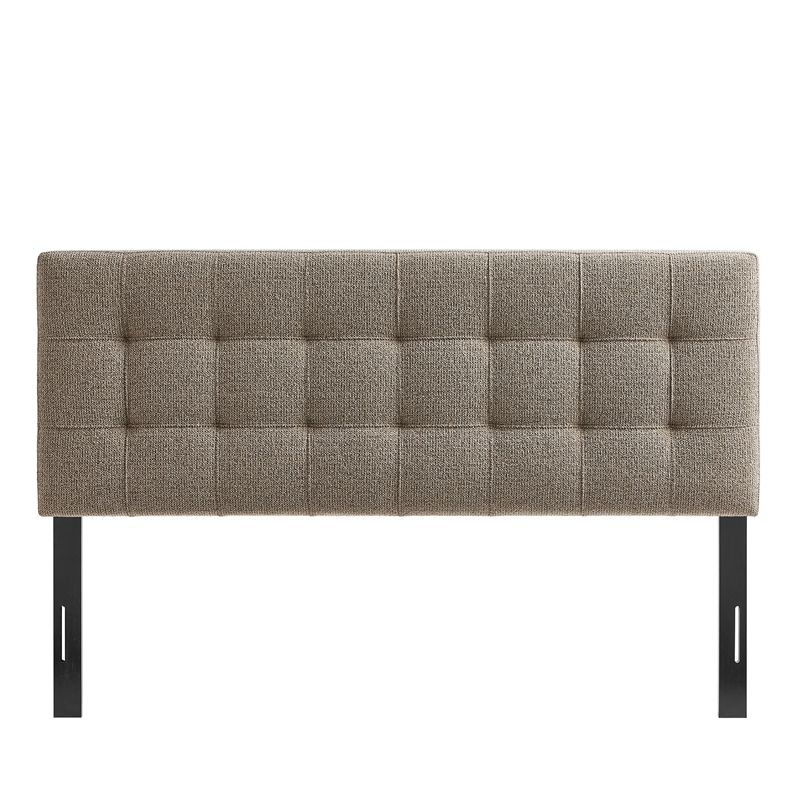 Lily Upholstered Full Size Headboard in Taupe