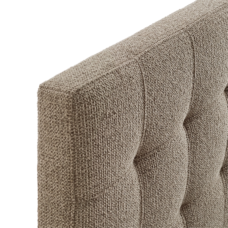 Lily Upholstered Full Size Headboard in Taupe