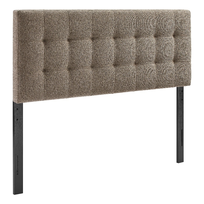 Lily Upholstered Full Size Headboard in Taupe