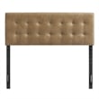 Lily Vegan Leather Queen Size Headboard in Toast