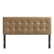 Lily Vegan Leather Queen Size Headboard in Toast