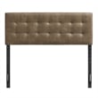 Lily Vegan Leather Queen Size Headboard in Mushroom