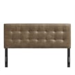 Lily Vegan Leather Queen Size Headboard in Mushroom