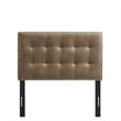 Lily Vegan Leather Twin Size Headboard in Mushroom