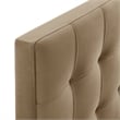 Lily Stain-Resistant Performance Velvet King Size Headboard in Taupe