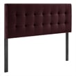 Lily Stain-Resistant Performance Velvet King Size Headboard in Mulberry