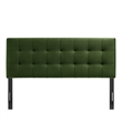 Lily Stain-Resistant Performance Velvet King Size Headboard in Moss Green