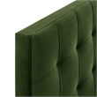 Lily Stain-Resistant Performance Velvet King Size Headboard in Moss Green