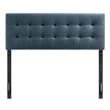 Lily Stain-Resistant Performance Velvet King Size Headboard in Cadet Blue